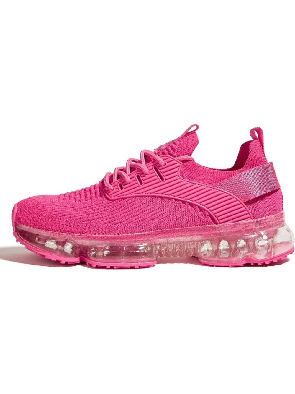Women's Hot Pink Wing Air Cushion Breathable Casual Comfortable Walking Sneakers